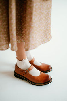 brown mary jane shoes with velcro closure