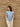 Light blue Hampton Top with white floral pattern, relaxed fit, and short sleeves, perfect for casual summer wear.