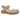 taupe closed toed platform sandal