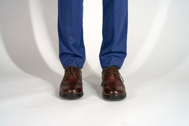 Robbins & Brooks Harrison Chocolate Brown both shoes straight on