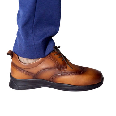 Harrison Tan H-Line shoe right-facing hero image on white background
