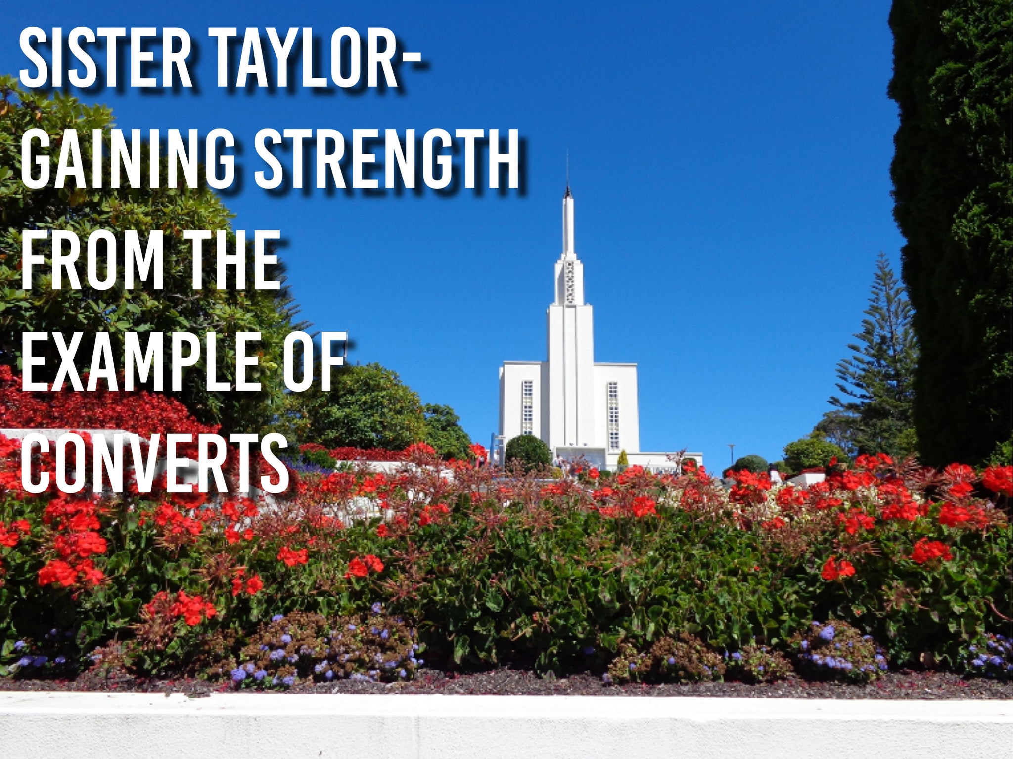 Sister Taylor-Gaining Strength from the Example of Converts