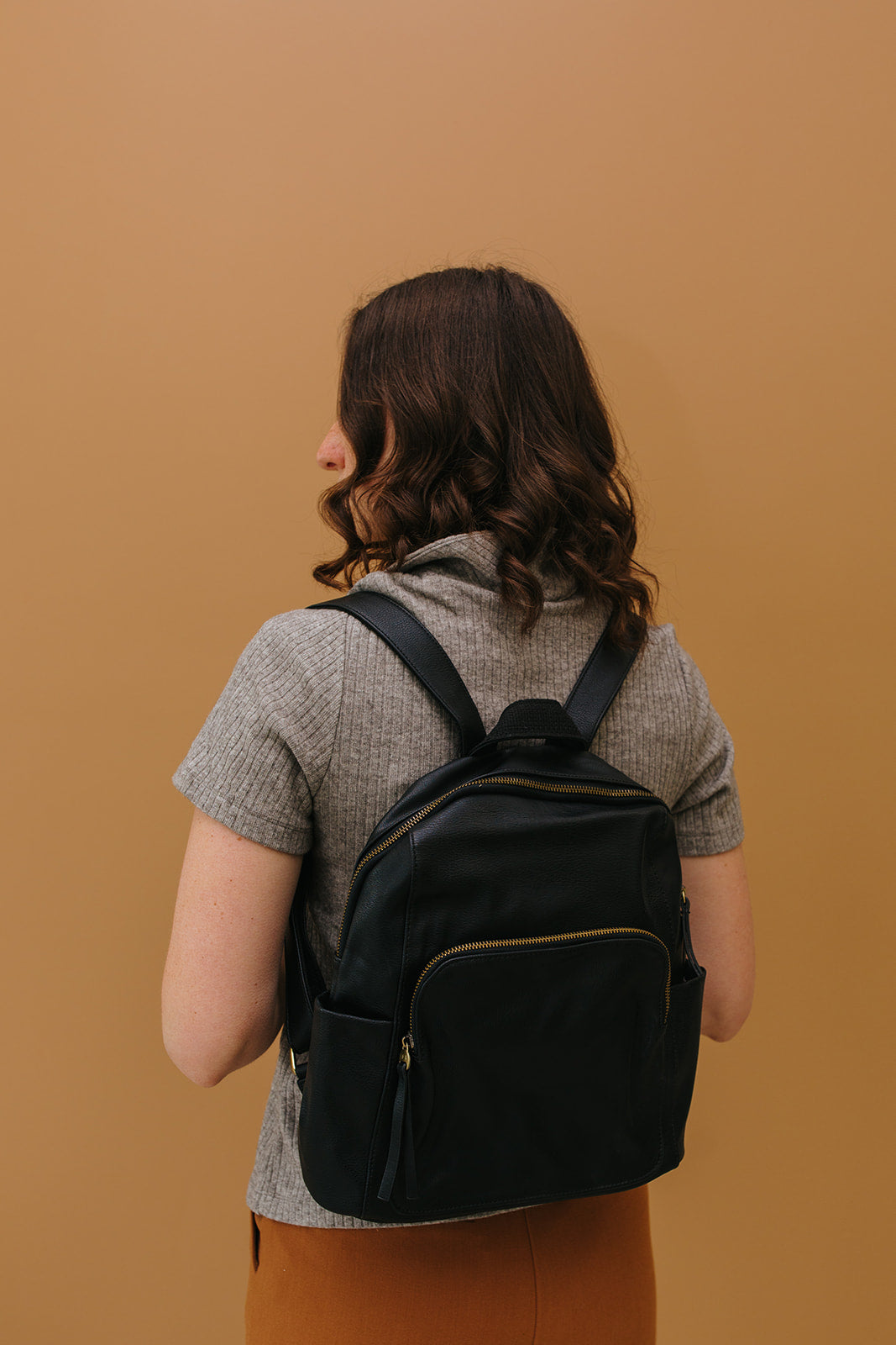 bailey ring faux leather backpack Bailey Backpack, Tan