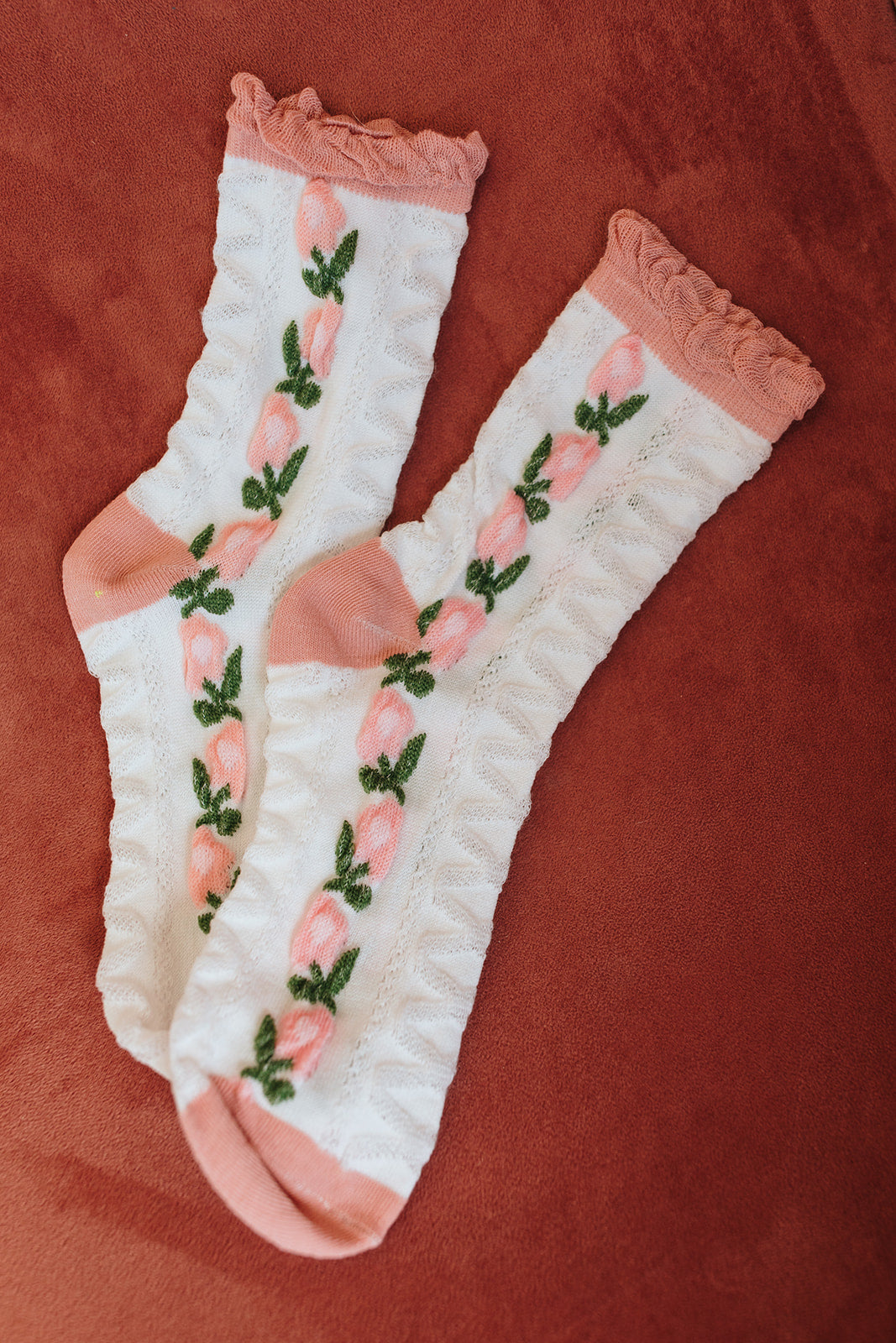 Floral Ankle Socks