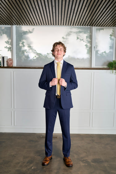 Washable 2-Pant Flex Suit Navy