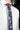 R&B Tie Navy with Flower Shapes