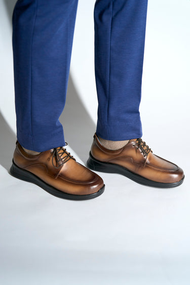 Robbins & Brooks Hammond Apron Toe Lace Up Tan