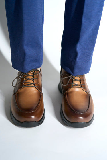 Robbins & Brooks Hammond Apron Toe Lace Up Tan