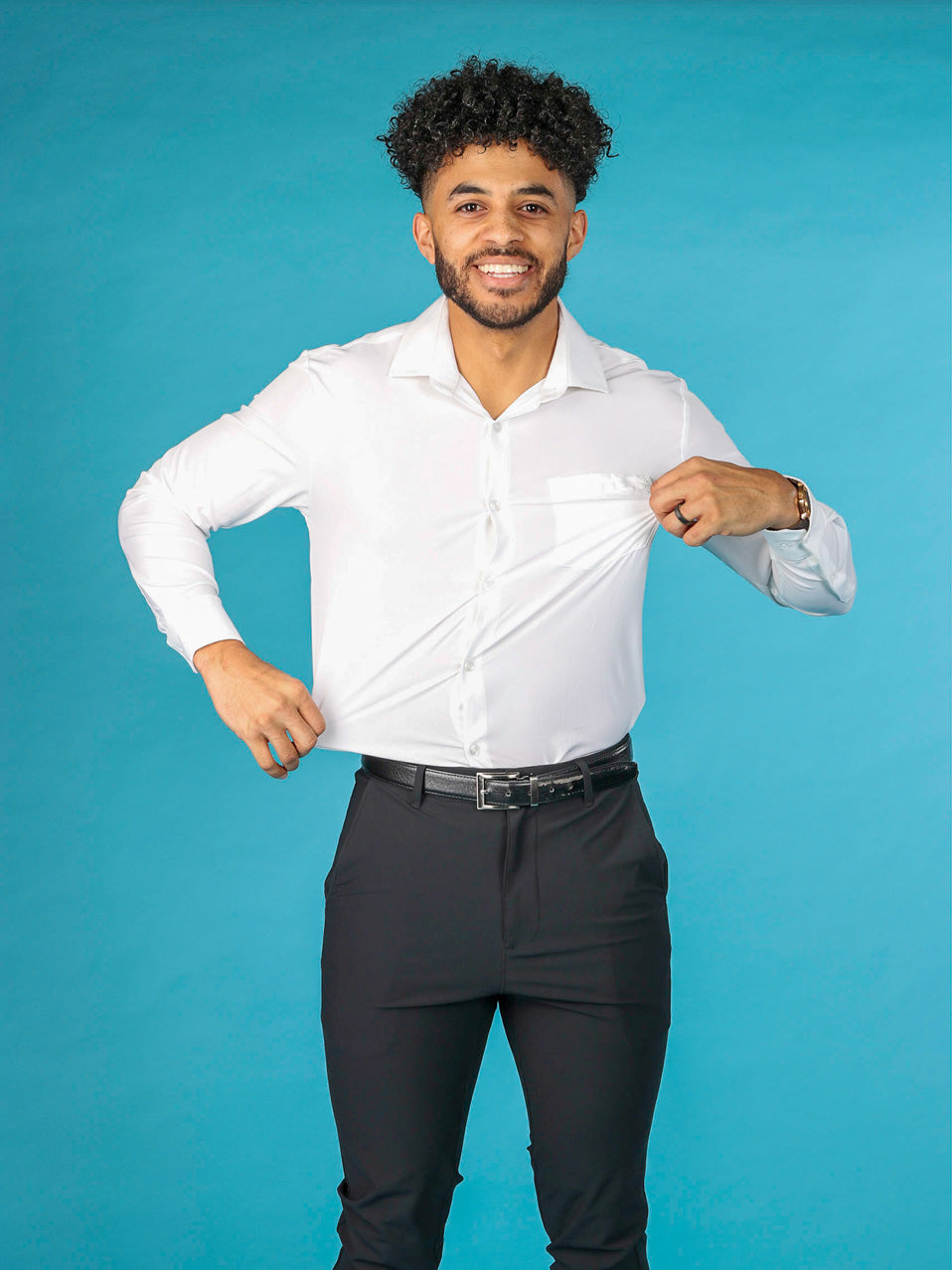 &Collar Range Long Sleeve Dress Shirt Slim White / XS &Collar Range Long Sleeve Dress Shirt Slim White / XS
