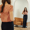 Dress Slacks-Sisters - Emma High Waist Pants Two Navy