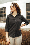 General - Button-Up 3/4 Sleeve Blouse