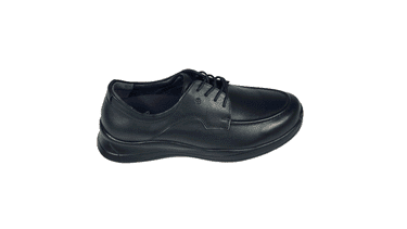 Robbins & Brooks Hammond Apron Toe Lace Up Black animated product view
