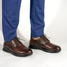 Robbins & Brooks Hayden Chocolate Brown both shoes angled hero image