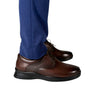 Hayden Chocolate Brown H-Line shoe right-facing hero image on white background
