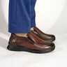 Robbins & Brooks Hinckley Chocolate Brown both shoes angled hero image