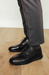 Robbins & Brooks Shoes - Robbins & Brooks Hammond Apron Toe Lace Up Black