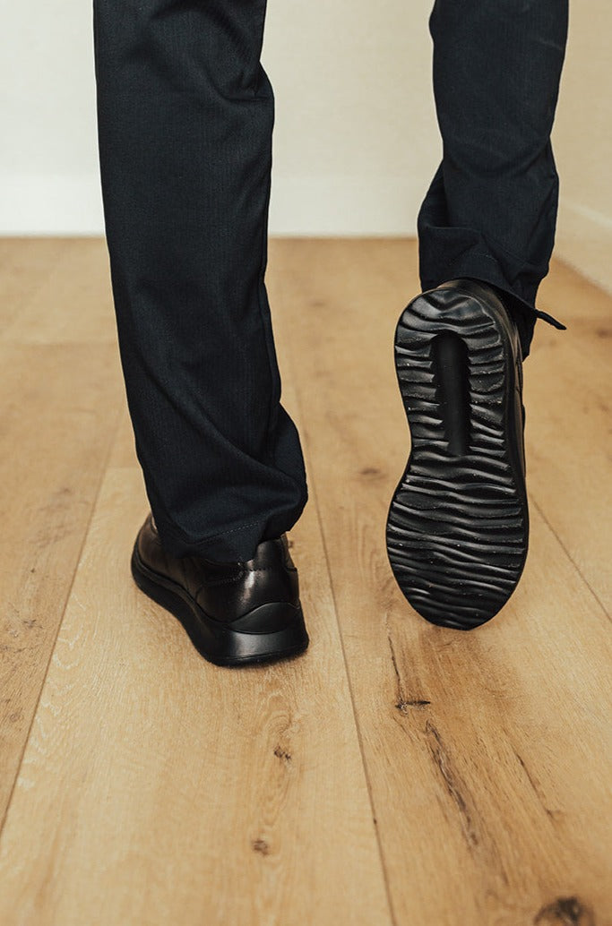 Robbins & Brooks Shoes - Robbins & Brooks Hinckley Apron Toe Slip-On Black
