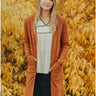 Cardigans - Soft Knit Cardigan High Gage - Caramel