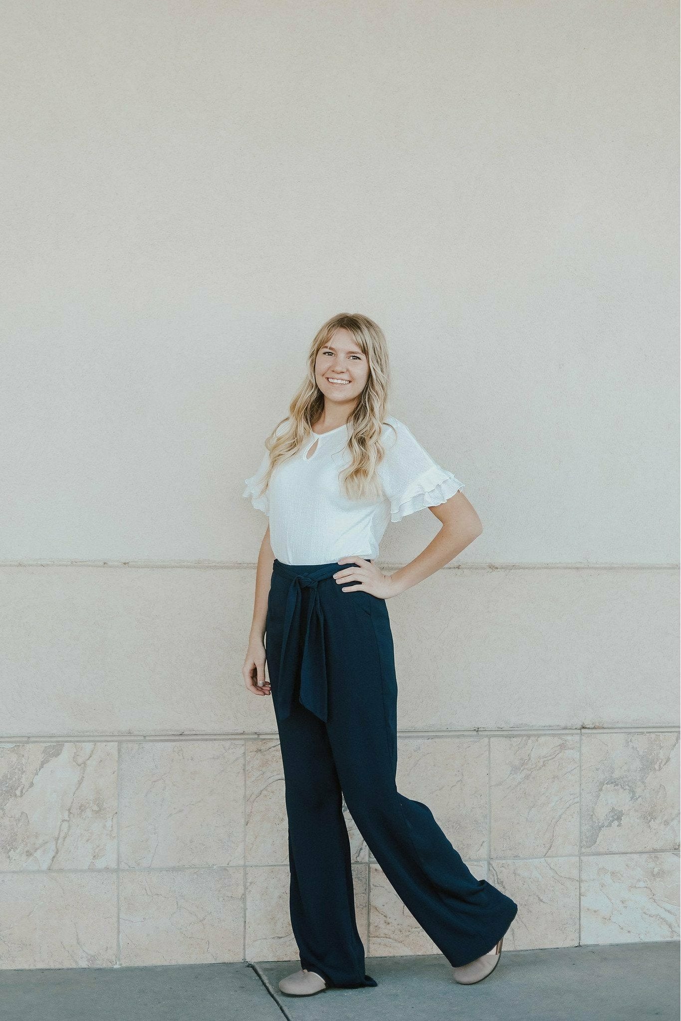 Emma High Waist Pants Two Navy – MissionaryMall