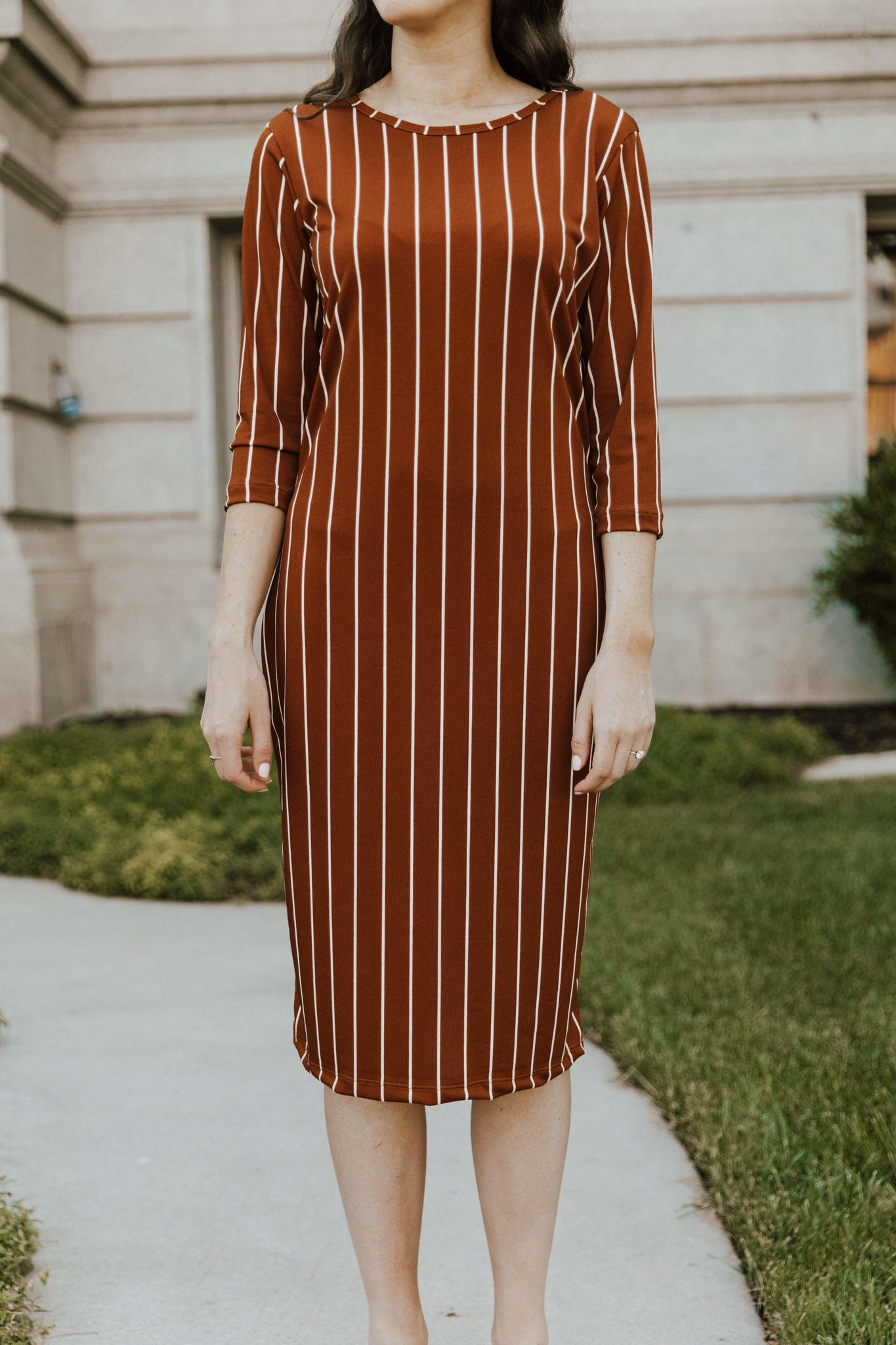 Dresses - Jadyn Dress Gold Stripe