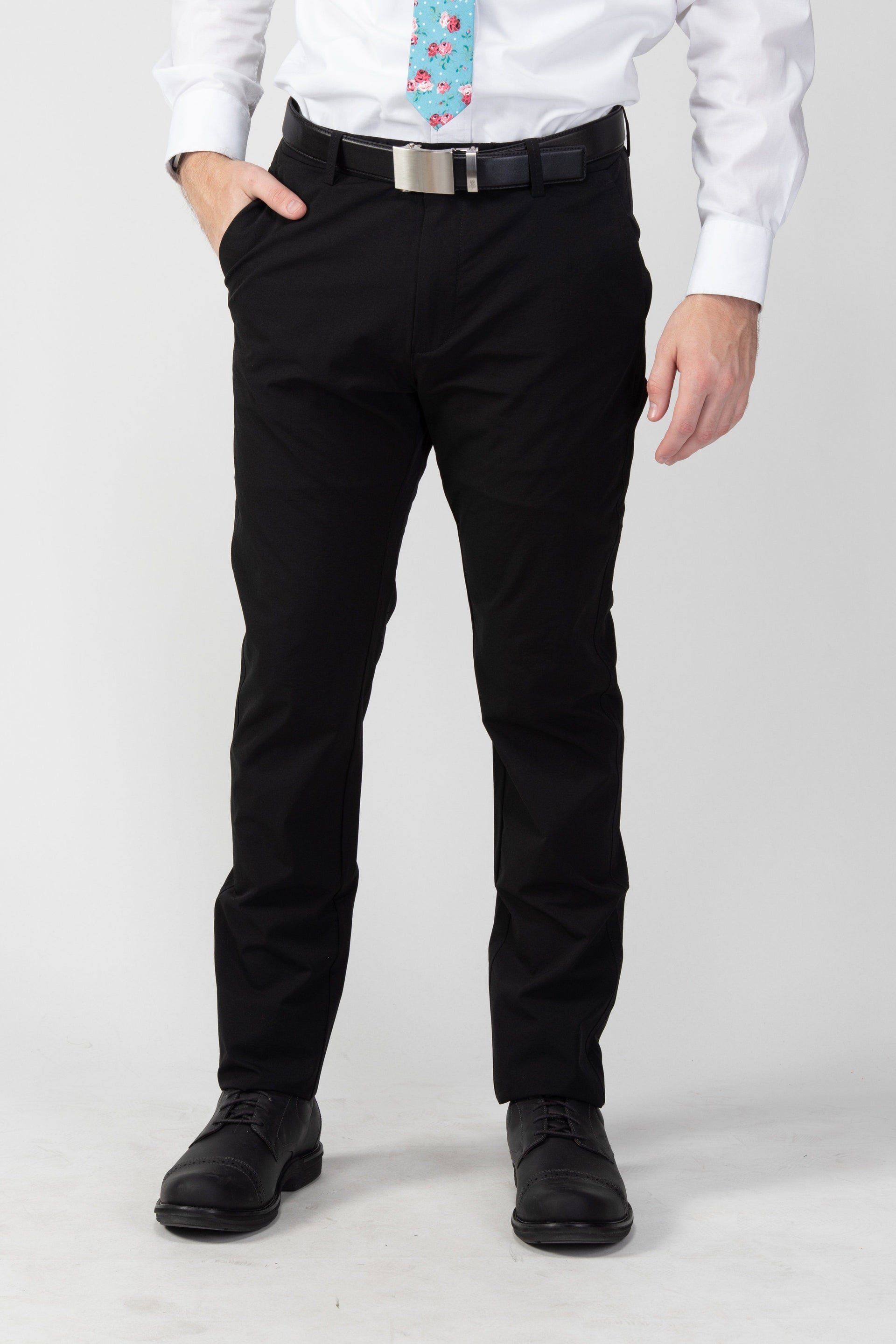 MissionaryMall | Elders | Dress Pants | 4-Way Flex Pant Slim Grey 