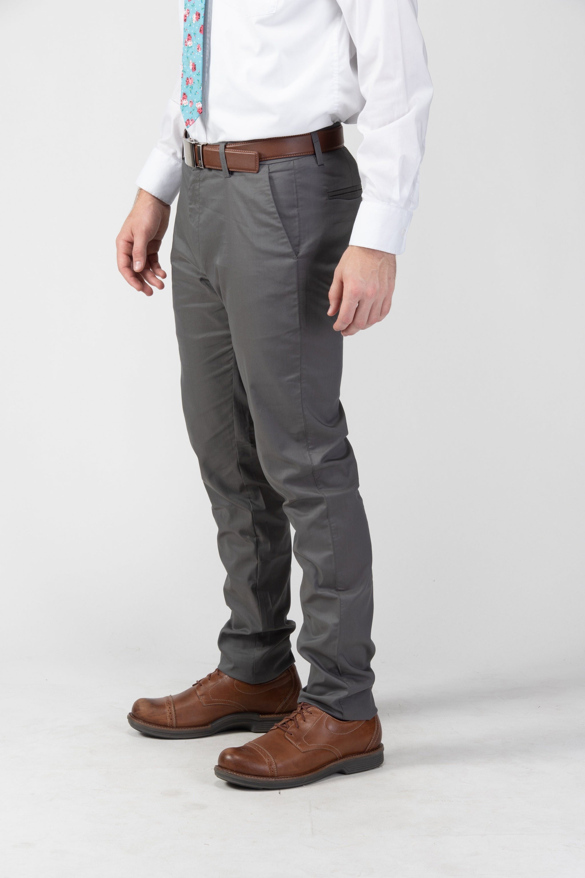 Flex 4-Way Stretch Smart Pants - Grey