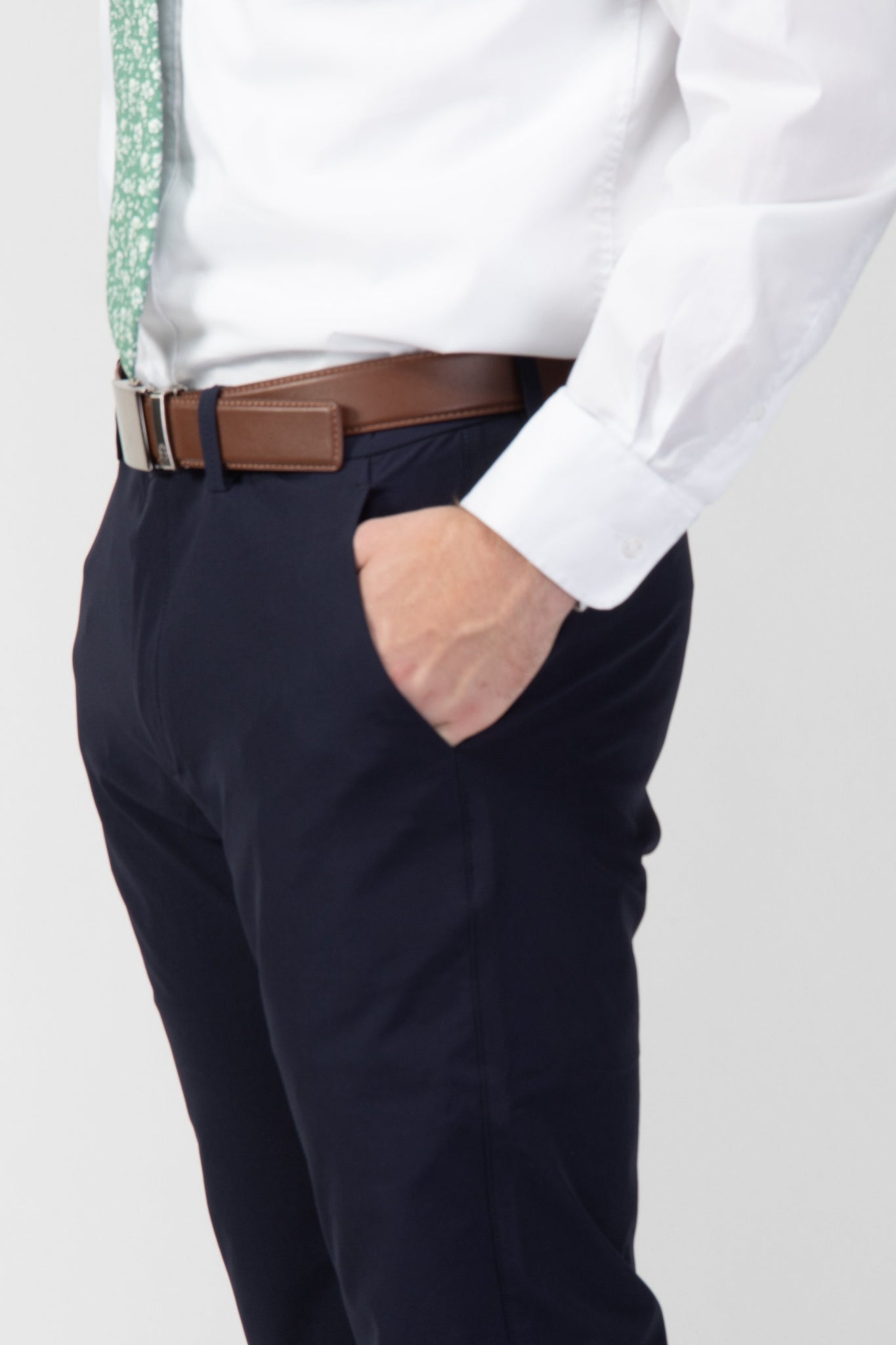 MissionaryMall | Elders | Dress Pants | 4-Way Flex Pant Slim Grey