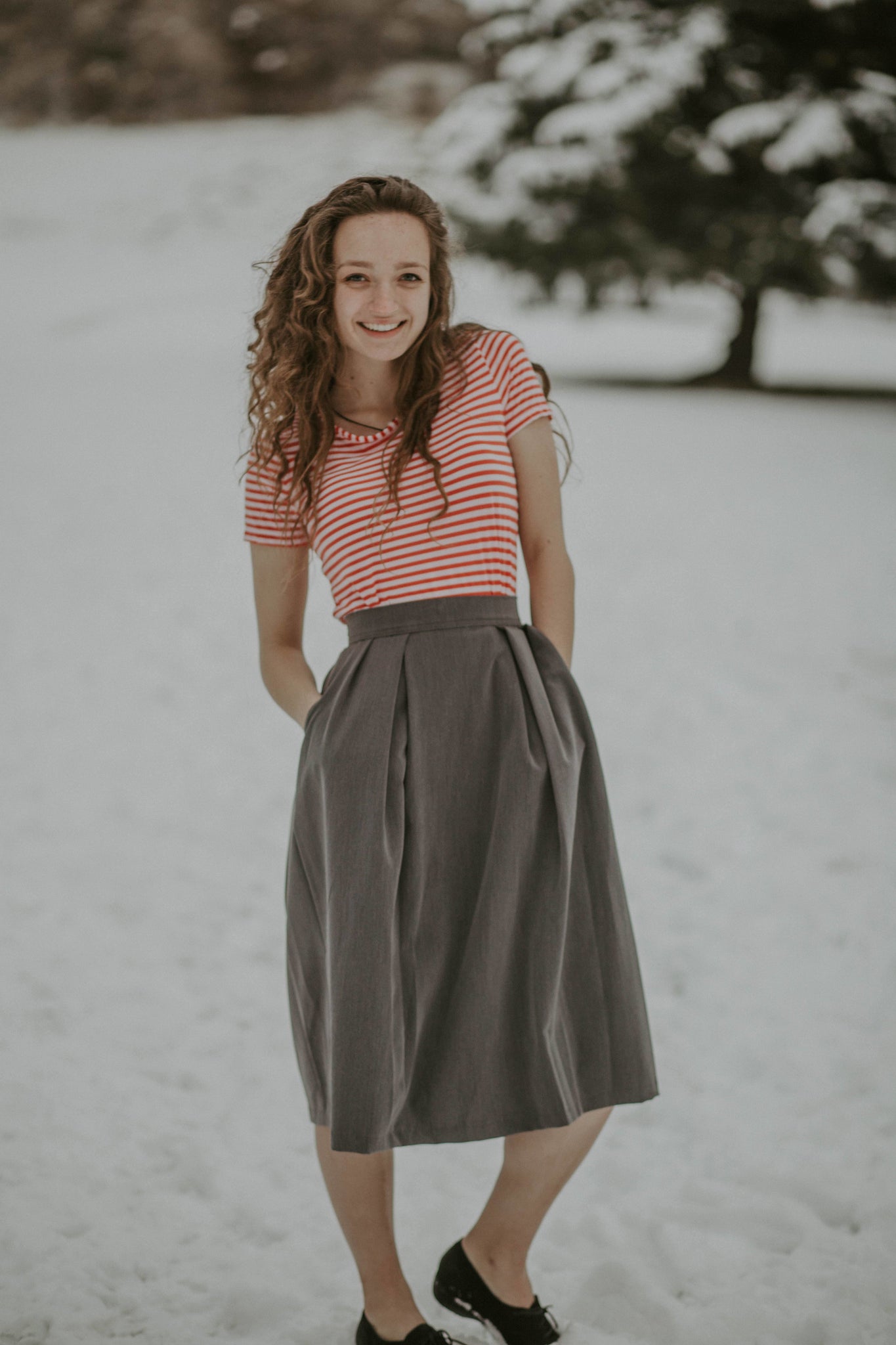 Shelby Skirt Charcoal