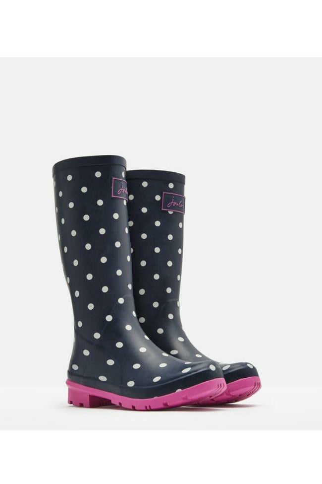 Roll up Rain Boot Navy Spot