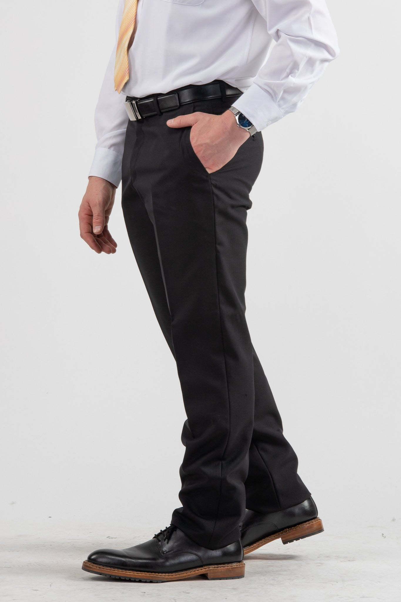 Suits - Wool-Blend Slim-Fit Suit Black Herringbone